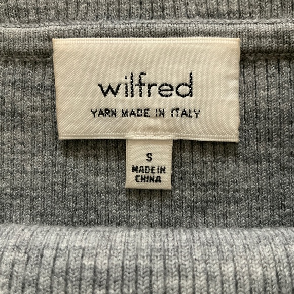 Aritzia Wilfred Croquis Off-Shoulder Wool Sweater Size S - Picture 3 of 3